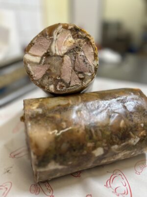 Traditional Homemade Pork Brawn (Tlačenka)